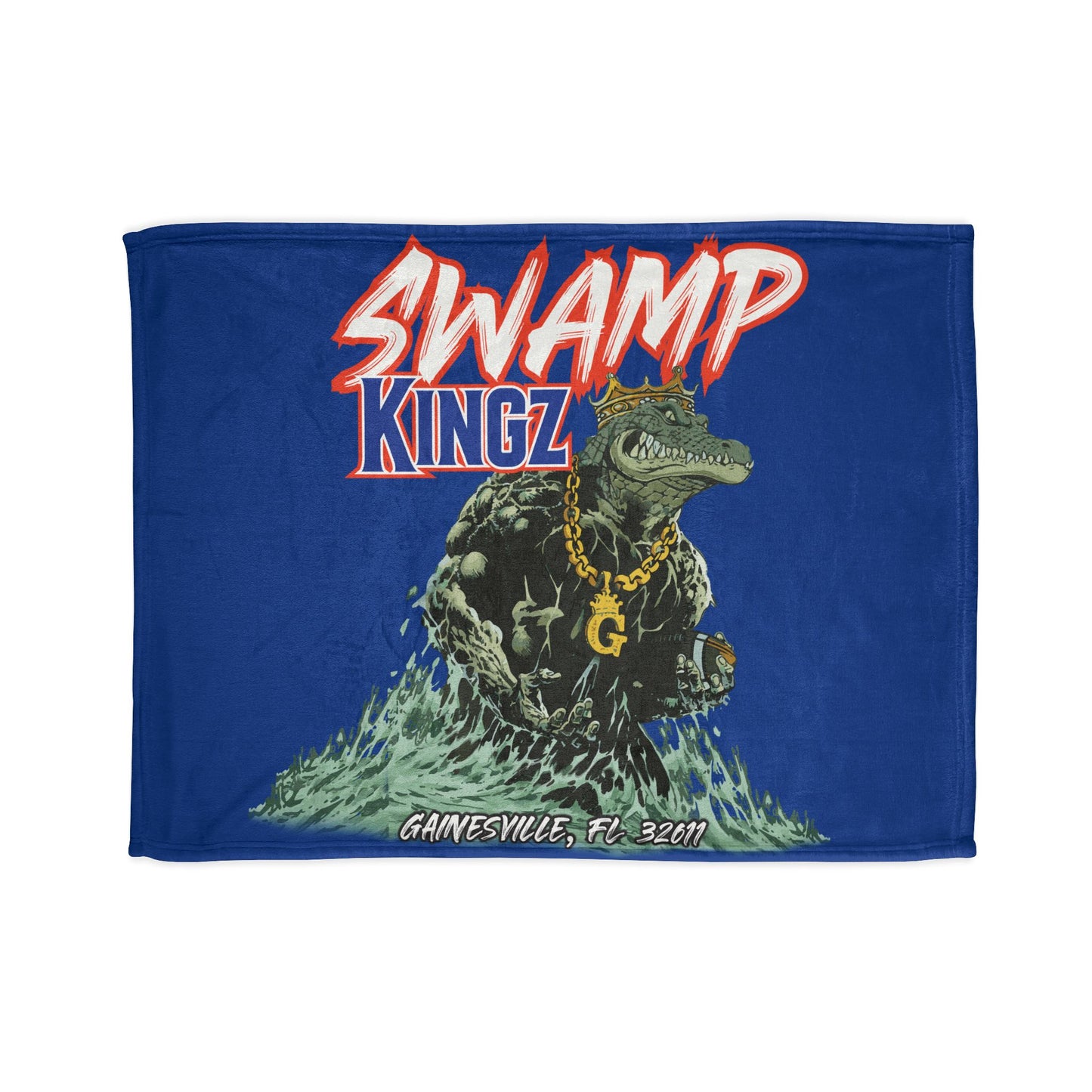 Swamp Kingz (V1) Soft Polyester Blanket