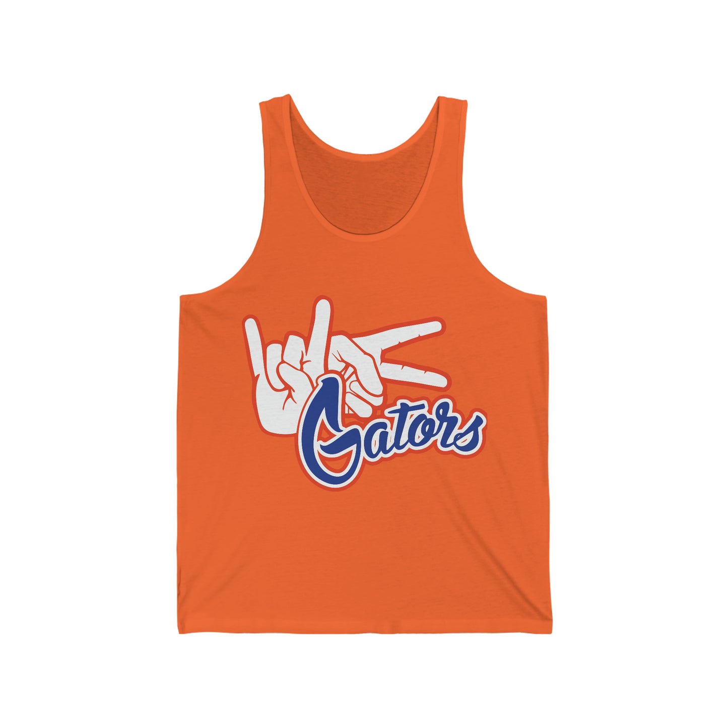 Unisex Jersey Tank UF (Rock On) Gators Hands_V4