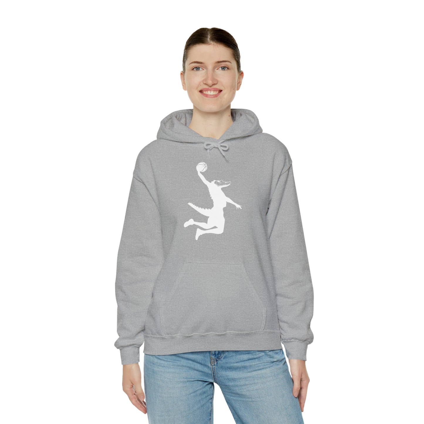 Unisex Heavy Blend™ Hooded Sweatshirt ChompMan (White)