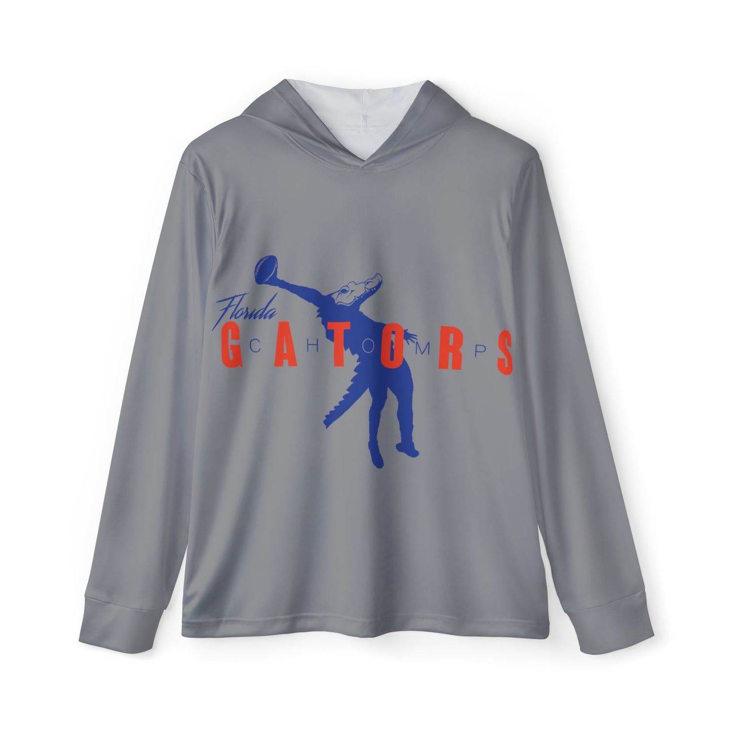 ChompMan Basketball (V1 / Grey) Men's Sports Warmup Hoodie (AOP)