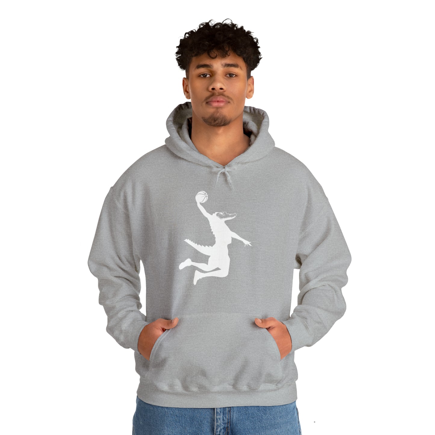 Unisex Heavy Blend™ Hooded Sweatshirt ChompMan (White)