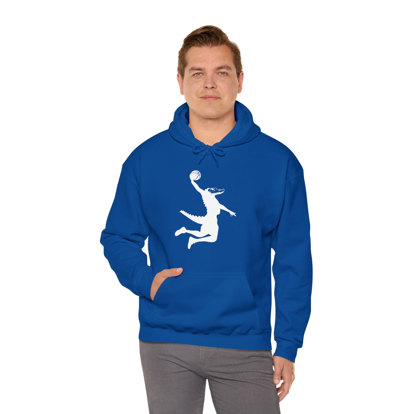Unisex Heavy Blend™ Hooded Sweatshirt ChompMan (White)
