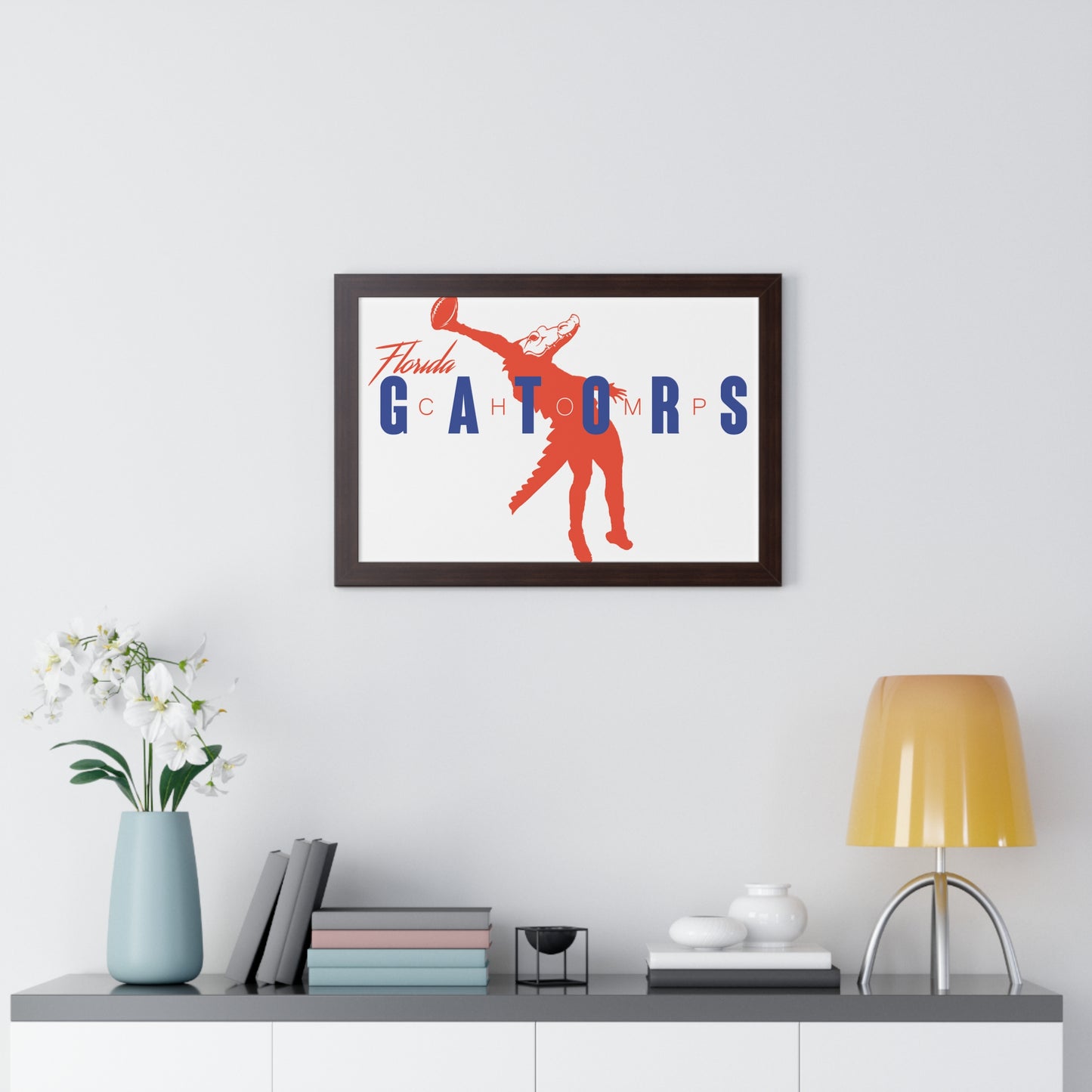 ChompMan Football (V2) Framed Horizontal Poster