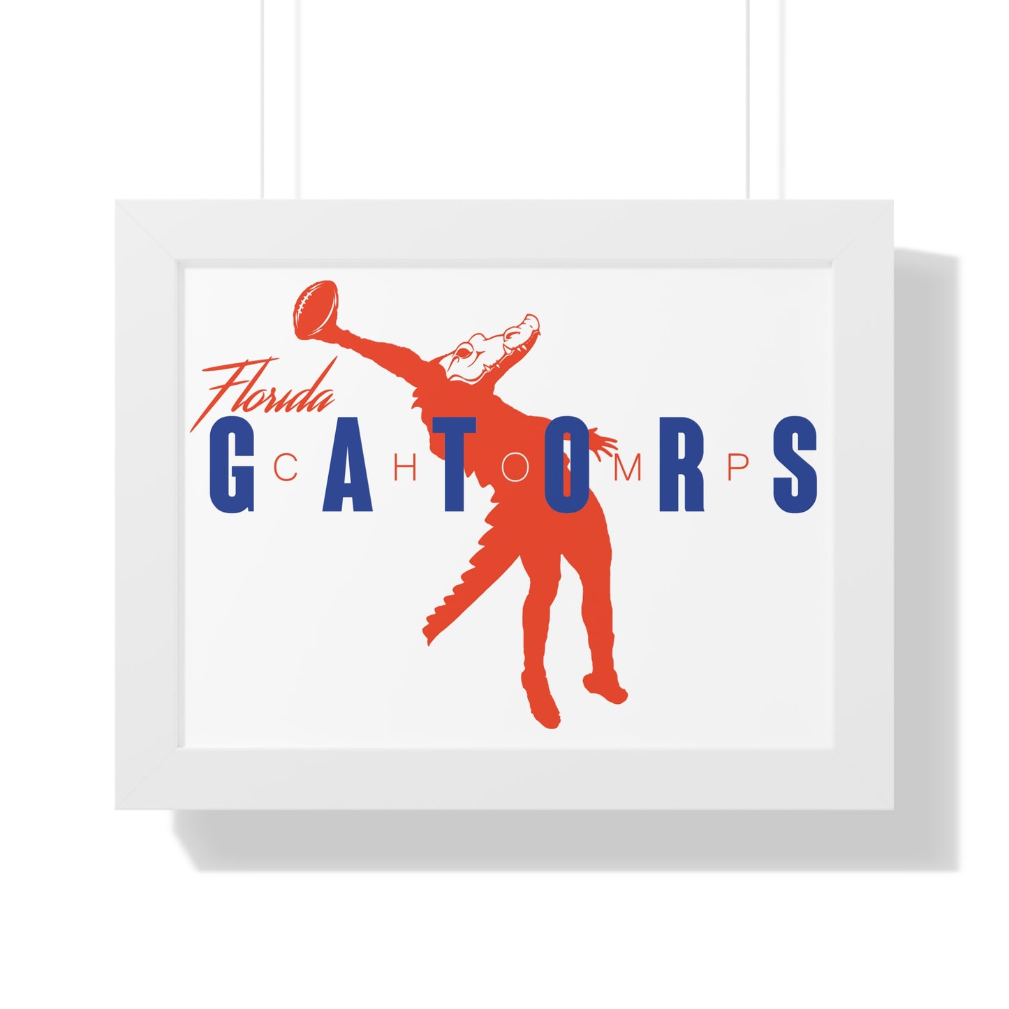 ChompMan Football (V2) Framed Horizontal Poster