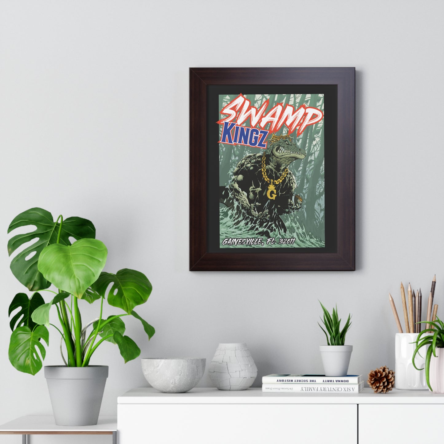 Swamp Kingz (V2) (11x14) Framed Vertical Poster