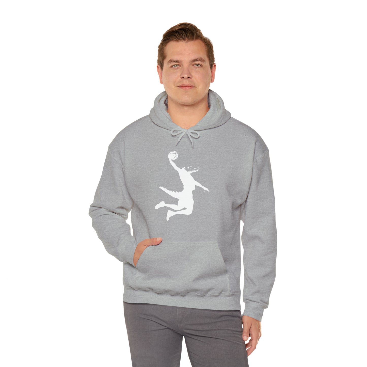 Unisex Heavy Blend™ Hooded Sweatshirt ChompMan (White)