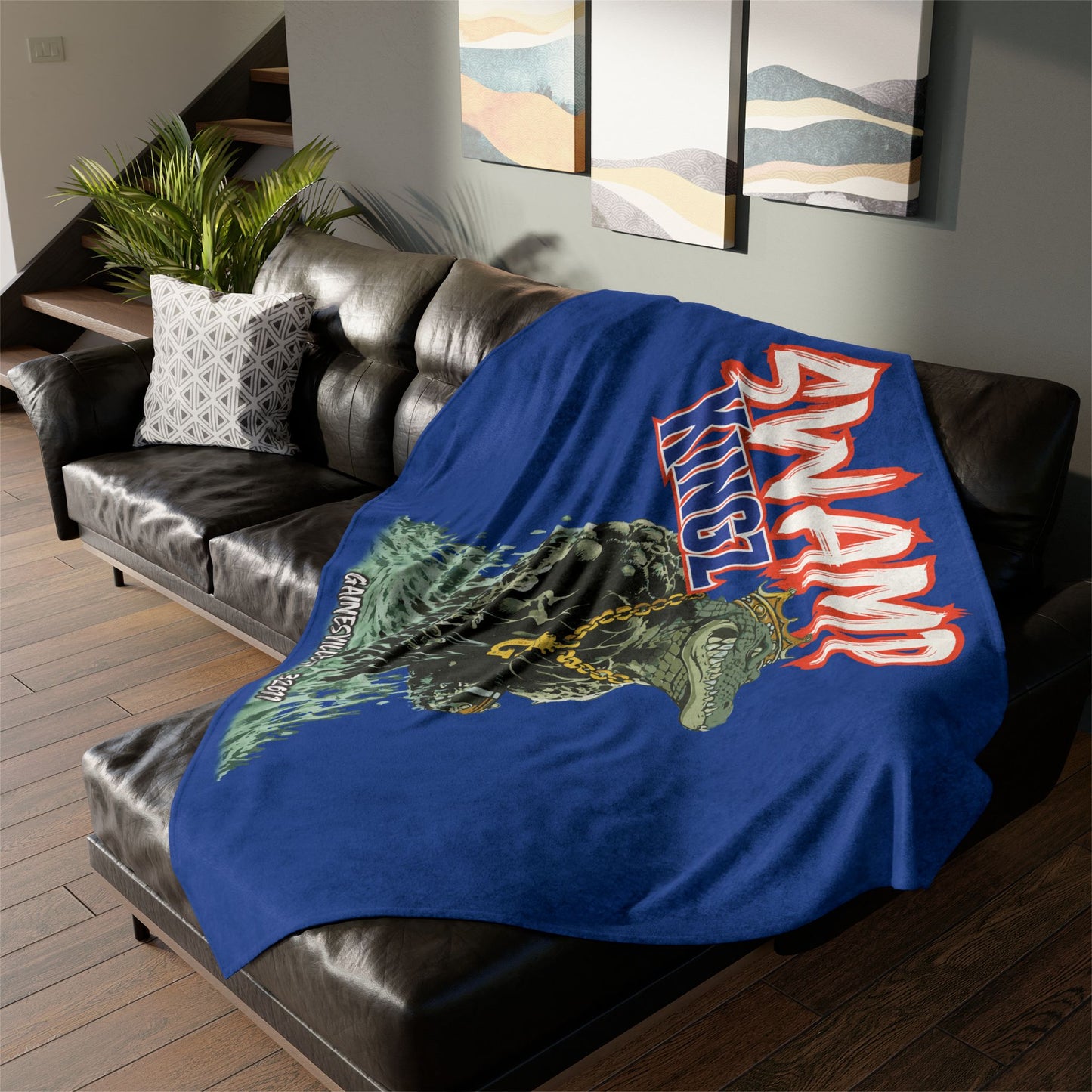 Swamp Kingz (V1) Soft Polyester Blanket