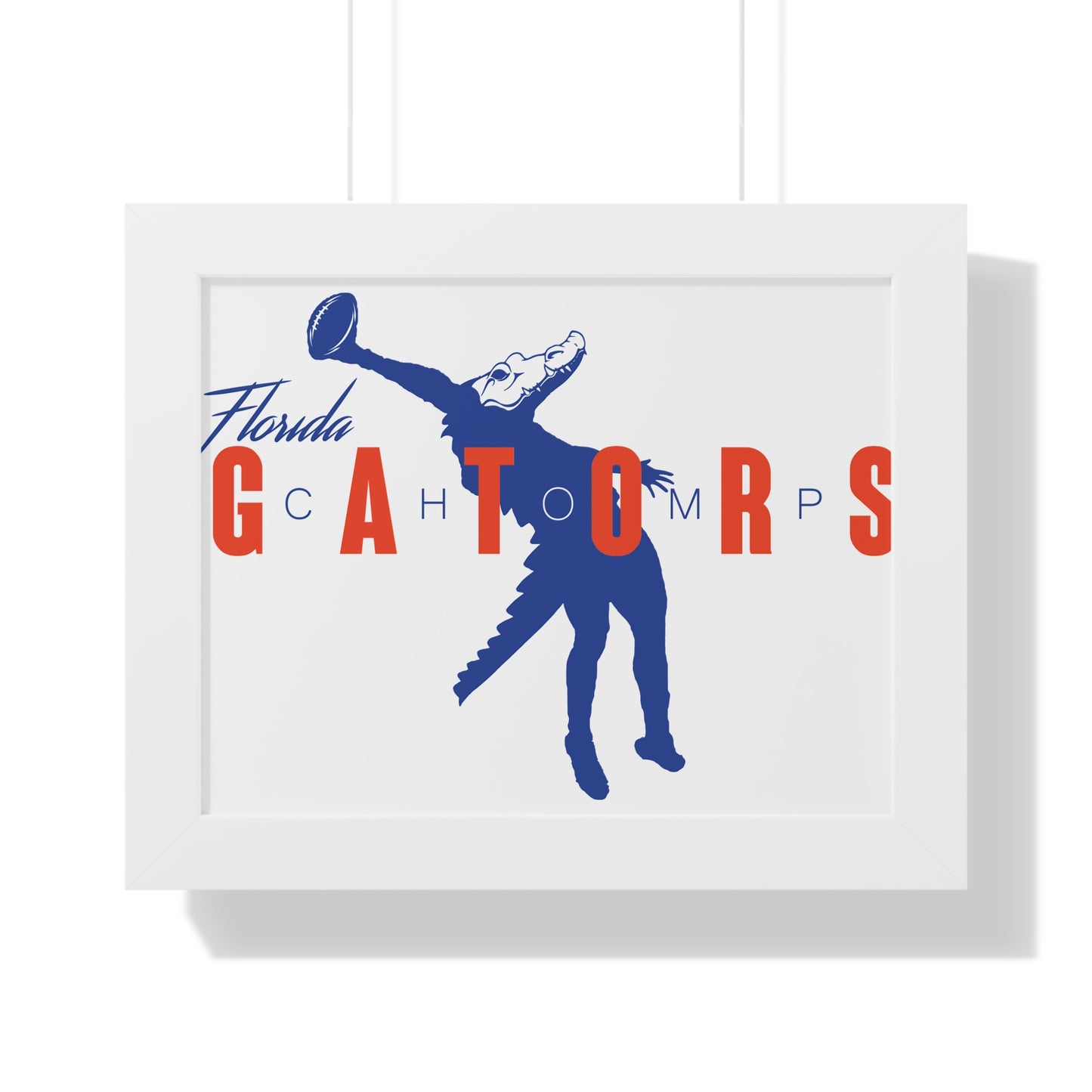 ChompMan Football (V1) Framed Horizontal Poster