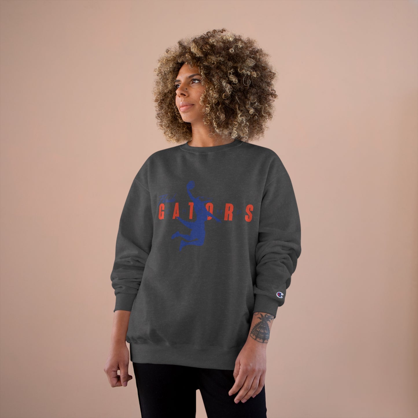 ChompMan Basketball (V1 / Grey) Champion Sweatshirt