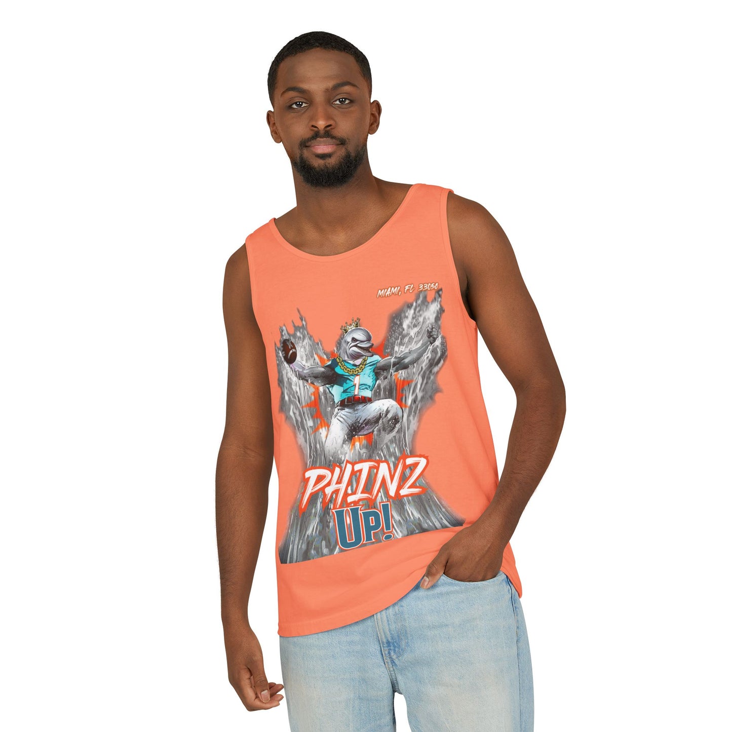 Phinz Up (V3) Unisex Garment-Dyed Tank Top