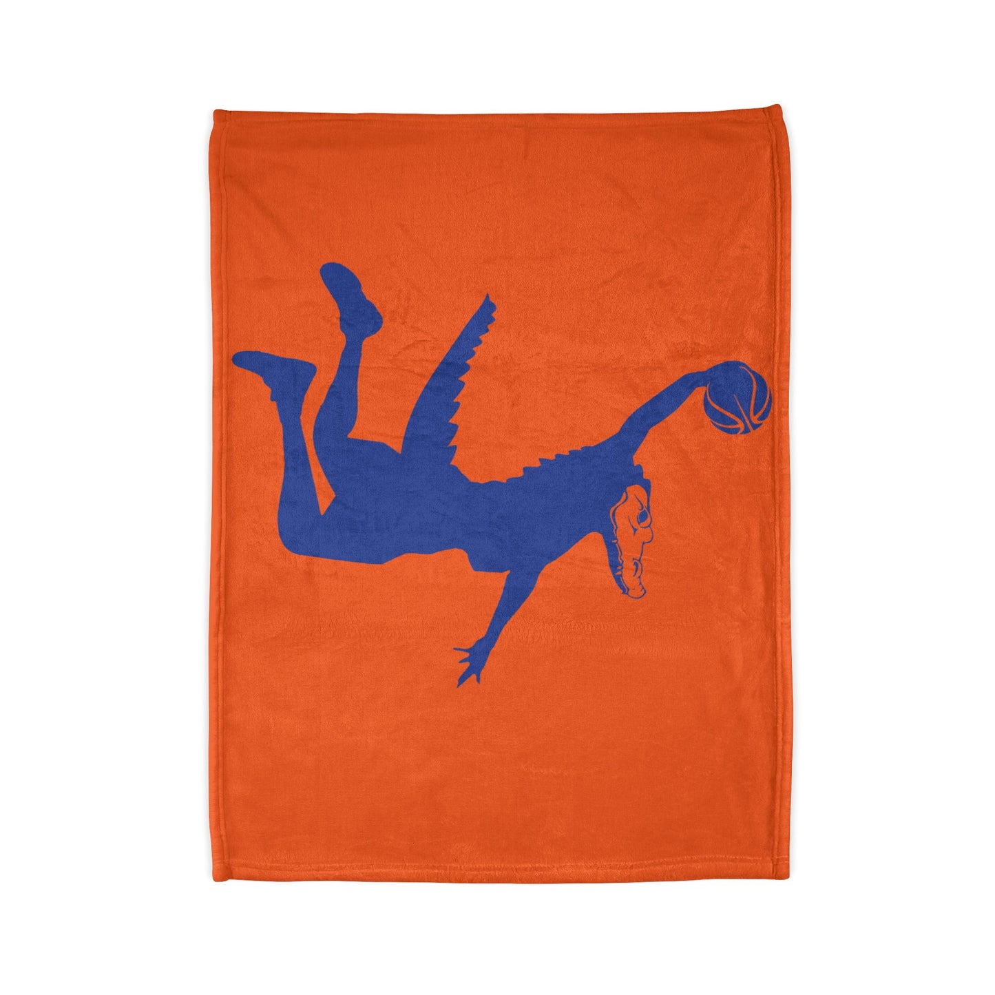 ChompMan Basketball (V5 / Orange) Soft Polyester Blanket