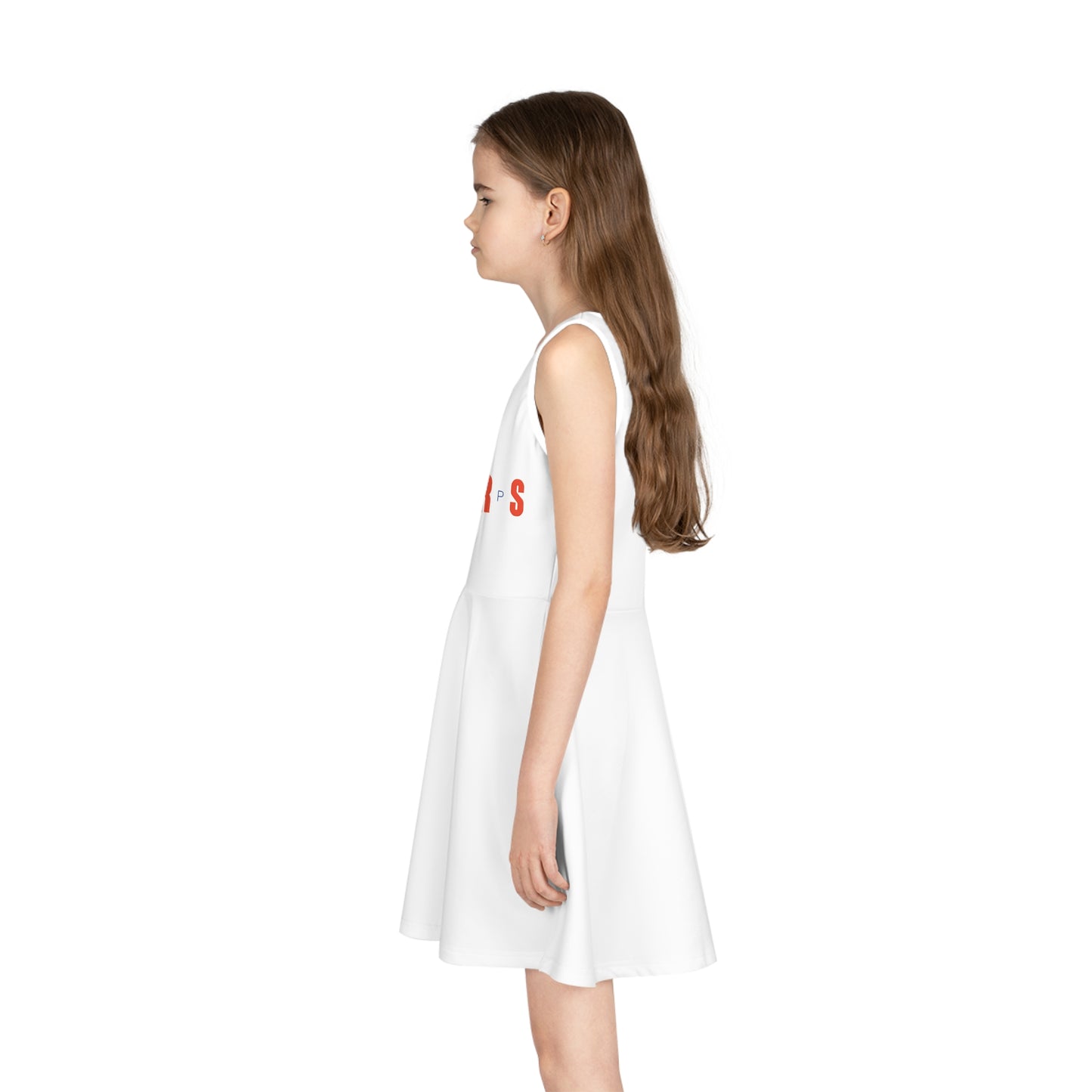 ChompMan Basketball (V1) Girls' Sleeveless Sundress (AOP)