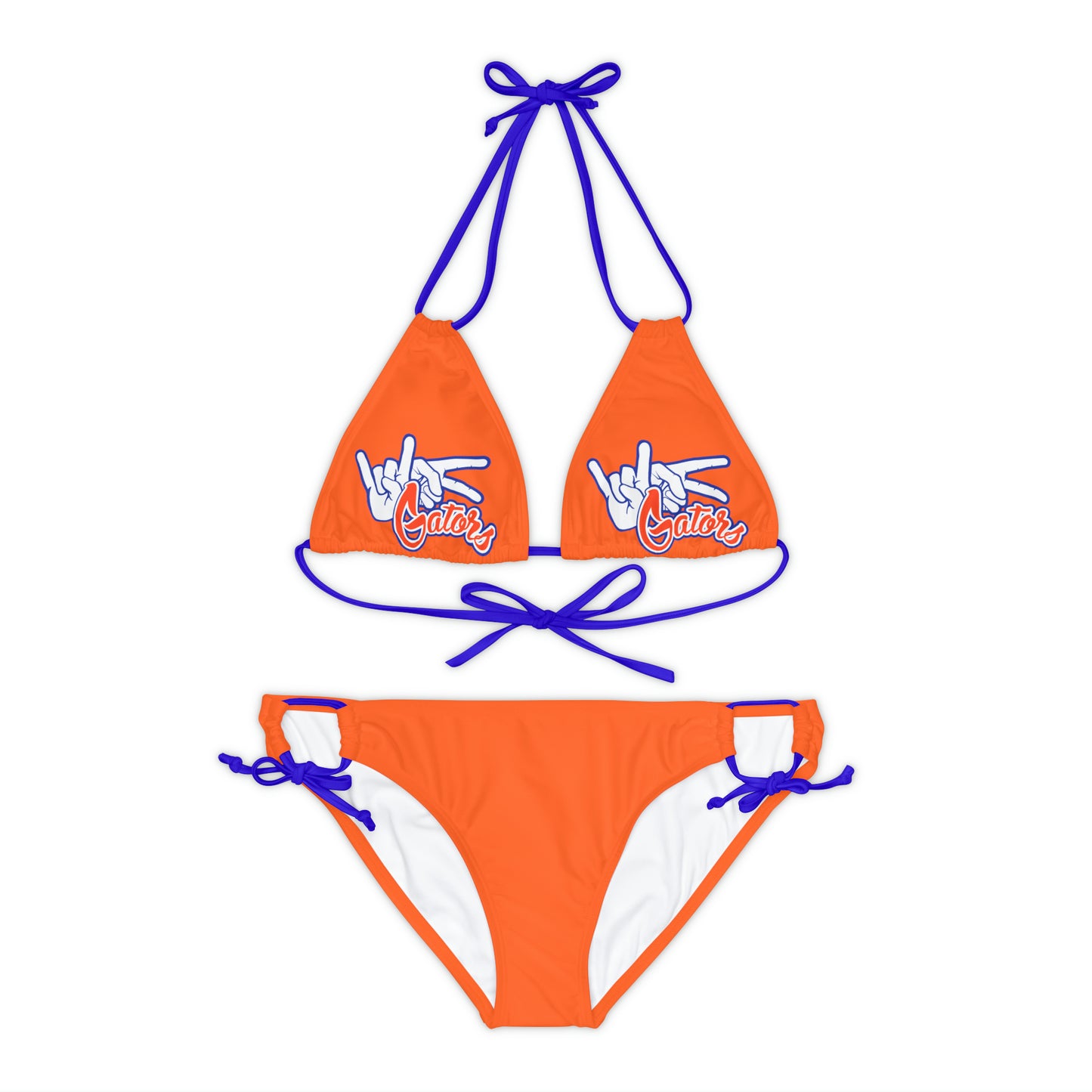 Strappy Bikini Set (AOP) UF (Rock On) Gators Hands_V1