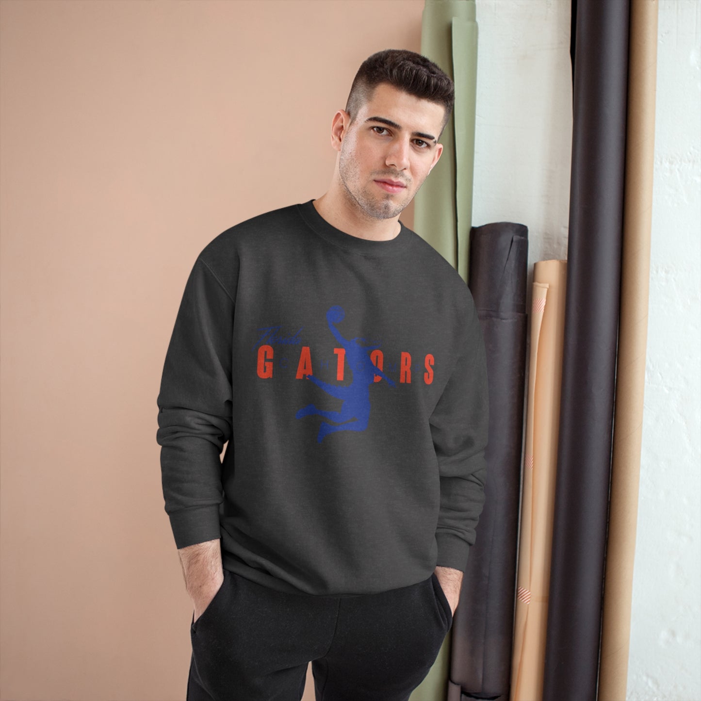 ChompMan Basketball (V1 / Grey) Champion Sweatshirt