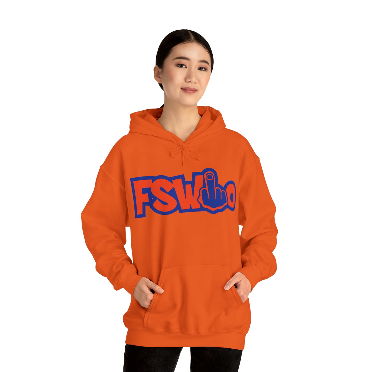 Unisex Heavy Blend™ Hooded Sweatshirt FSWho w/Blue Finger