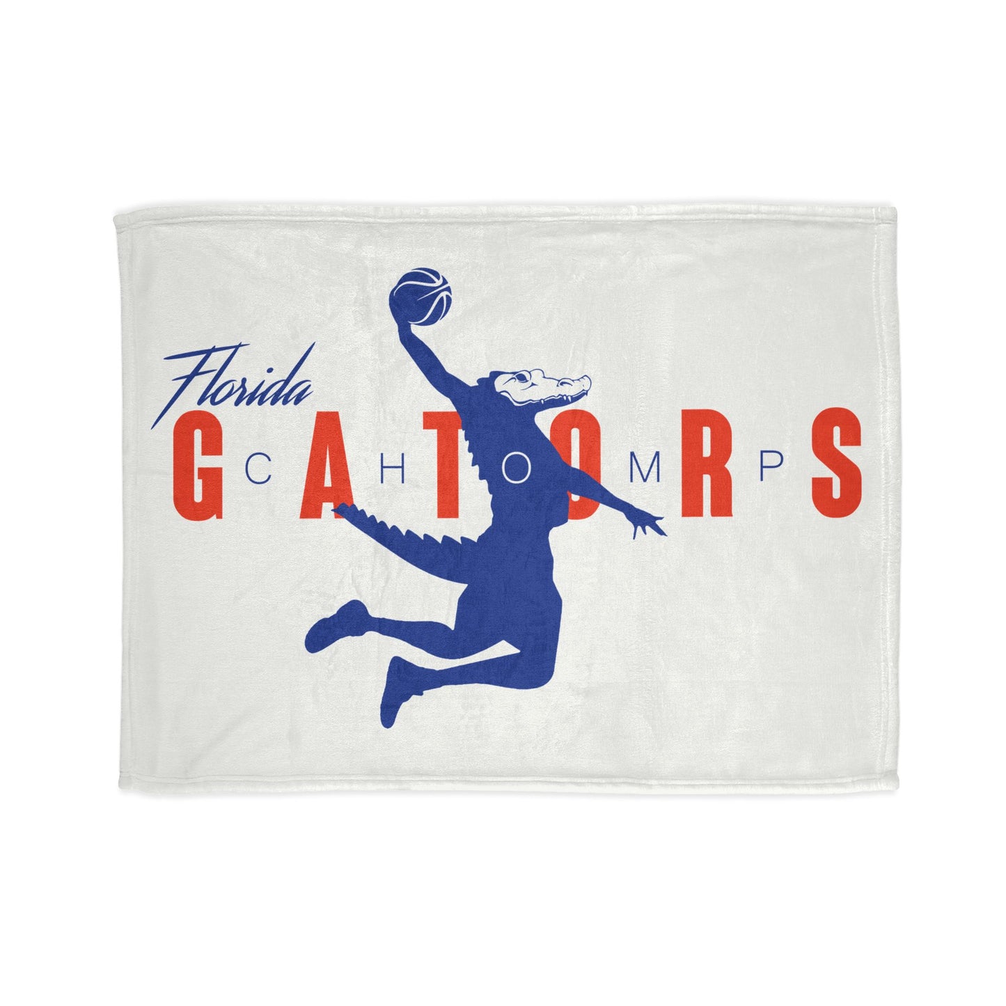 ChompMan Basketball (V1 / White) Soft Polyester Blanket ChompMan_V1