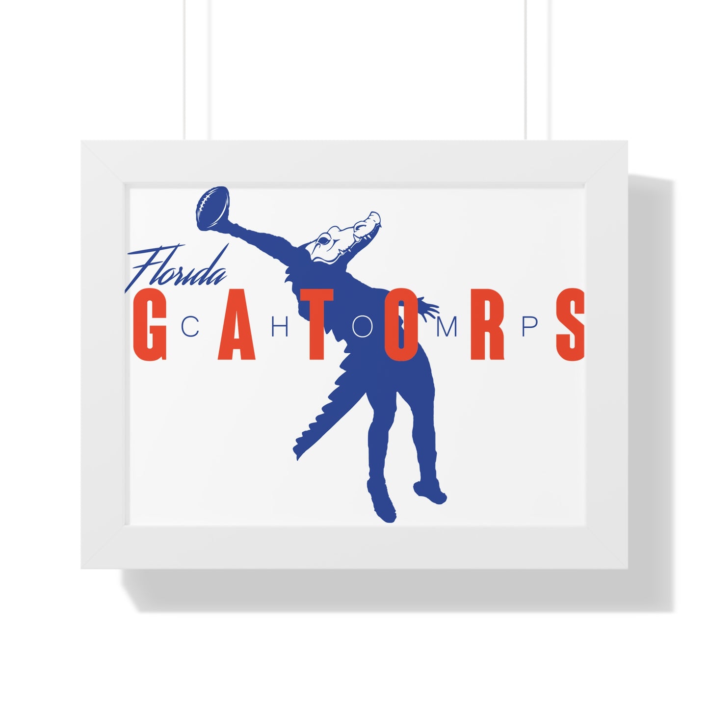 ChompMan Football (V1) Framed Horizontal Poster