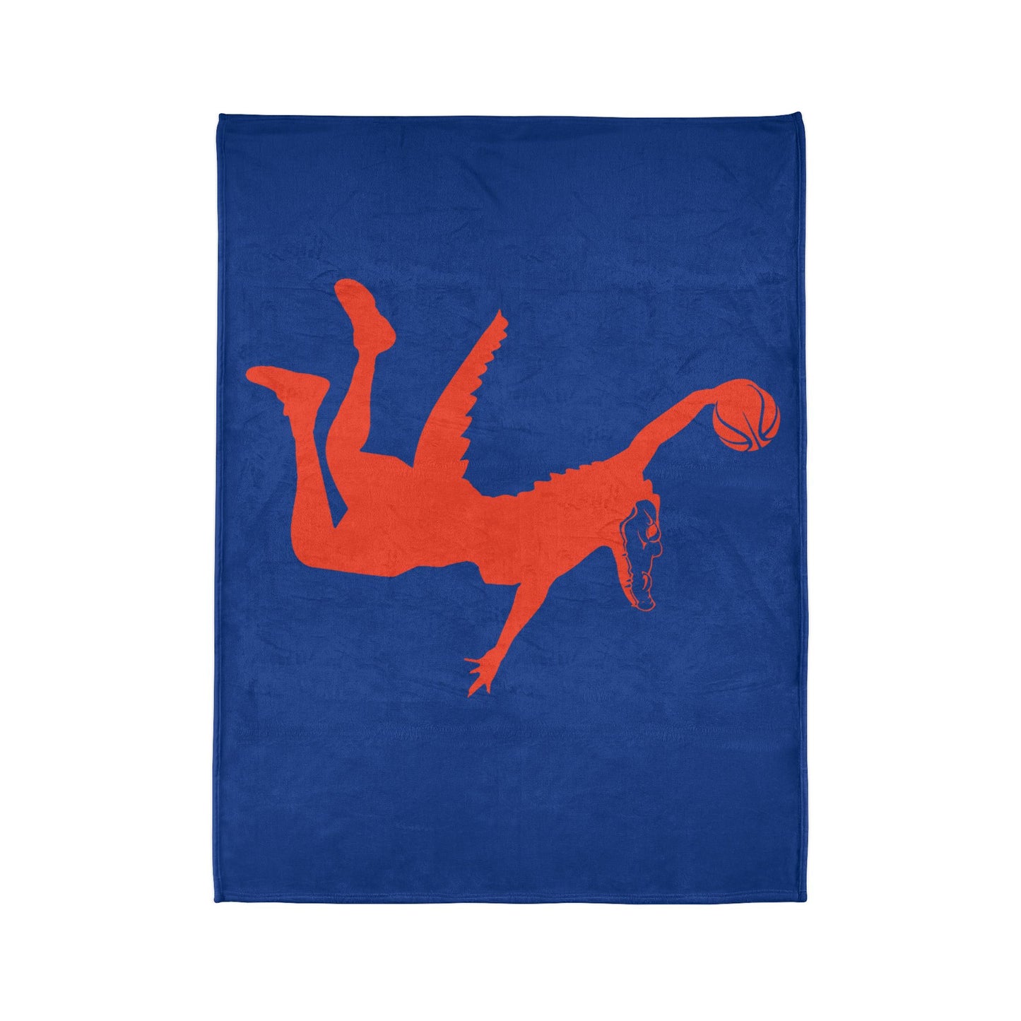ChompMan Basketball (V6 / Blue) Soft Polyester Blanket