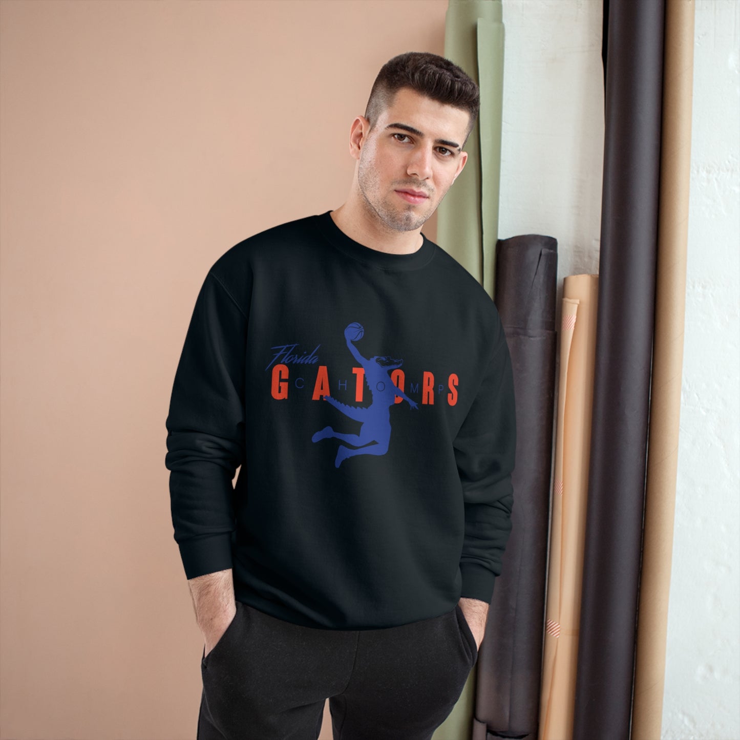 ChompMan Basketball (V1 / Grey) Champion Sweatshirt