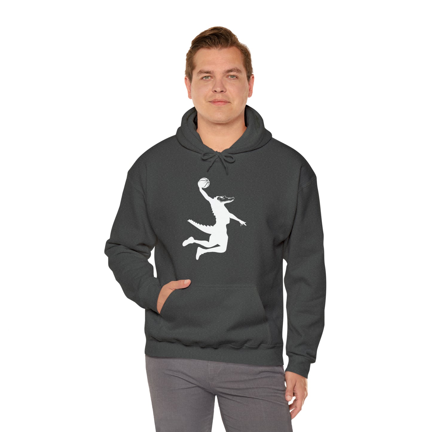 Unisex Heavy Blend™ Hooded Sweatshirt ChompMan (White)