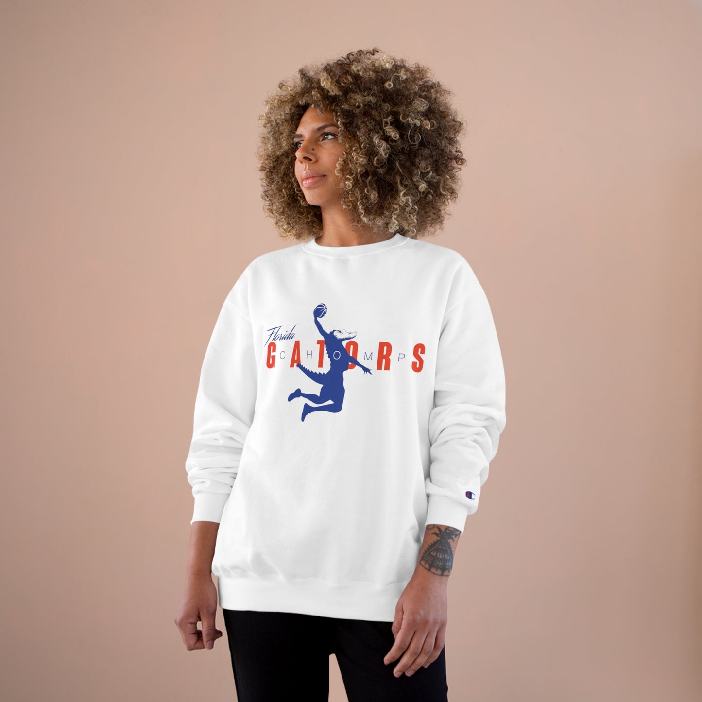 ChompMan Basketball (V1 / Grey) Champion Sweatshirt