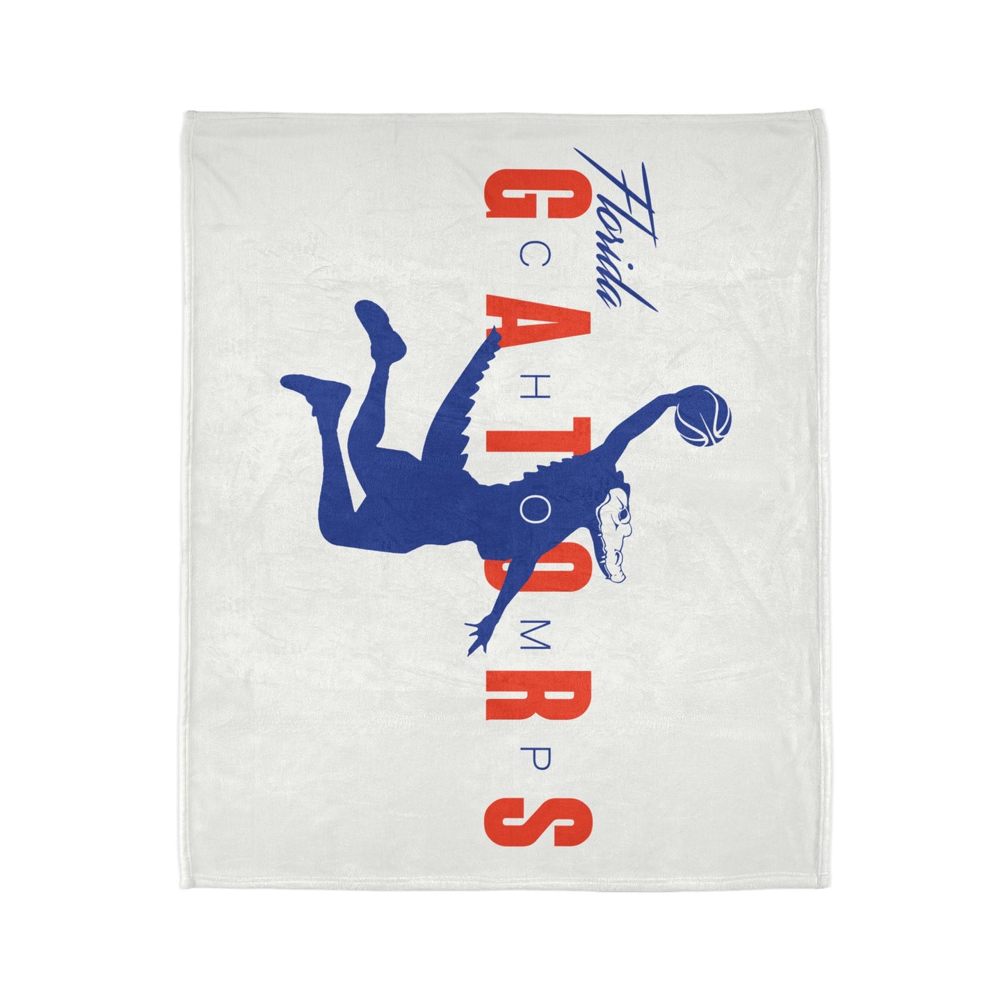 ChompMan Basketball (V1 / White) Soft Polyester Blanket ChompMan_V1