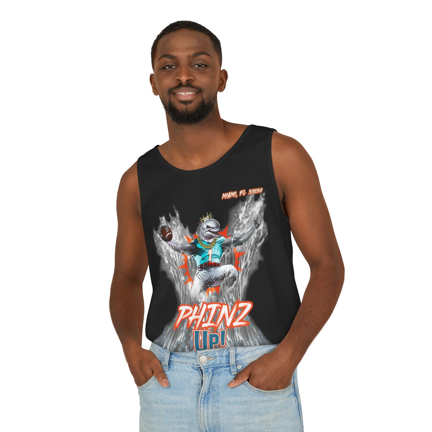 Phinz Up (V3) Unisex Garment-Dyed Tank Top