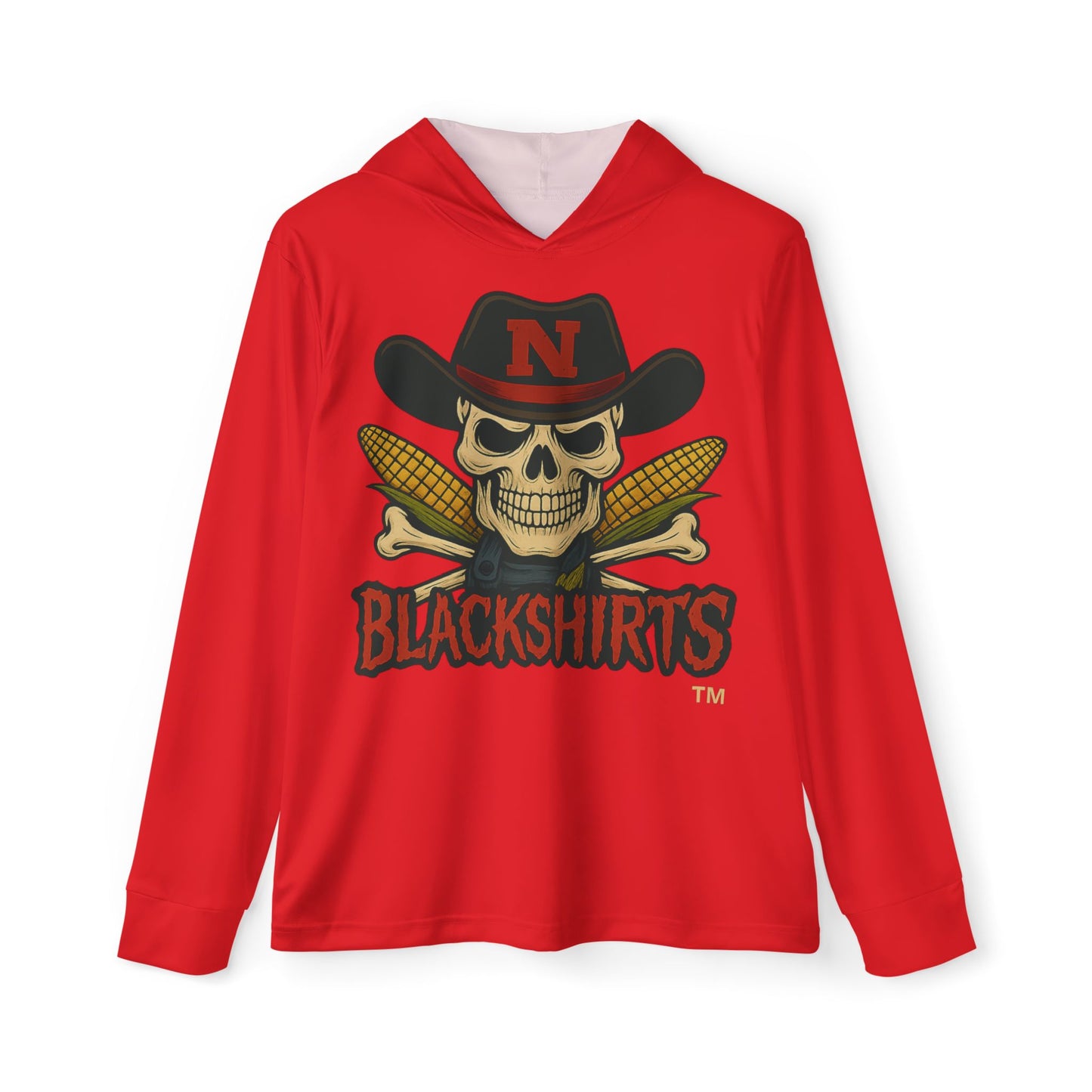 Nebraska Cornhuskers Blackshirts (Red) Sports Hoodie for Men, Athletic Warmup Top, Team Spirit Gear, Halloween Apparel, Casual Streetwear