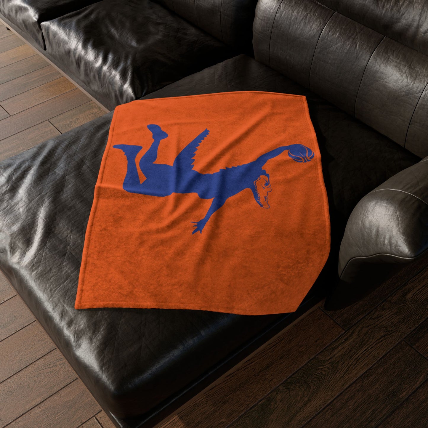 ChompMan Basketball (V5 / Orange) Soft Polyester Blanket