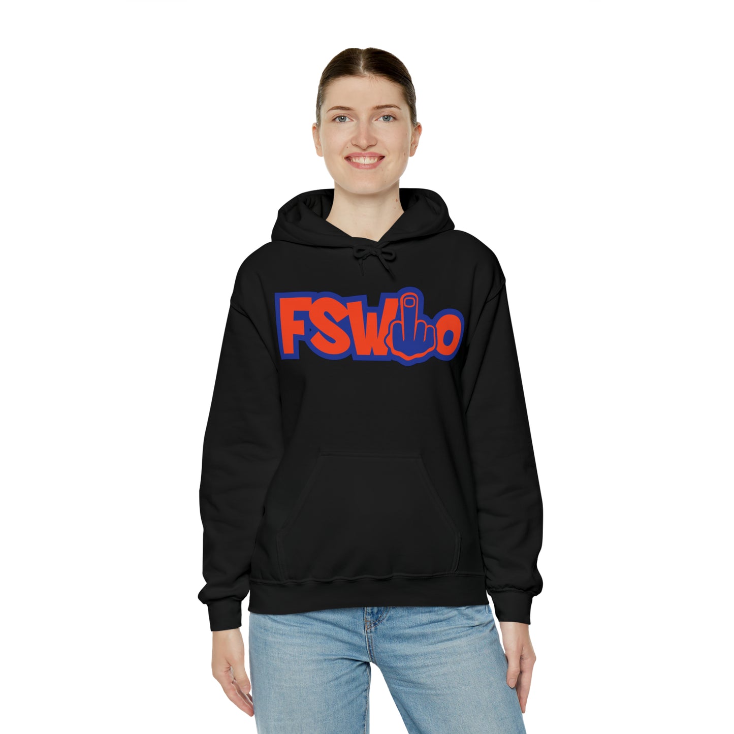 Unisex Heavy Blend™ Hooded Sweatshirt FSWho w/Blue Finger