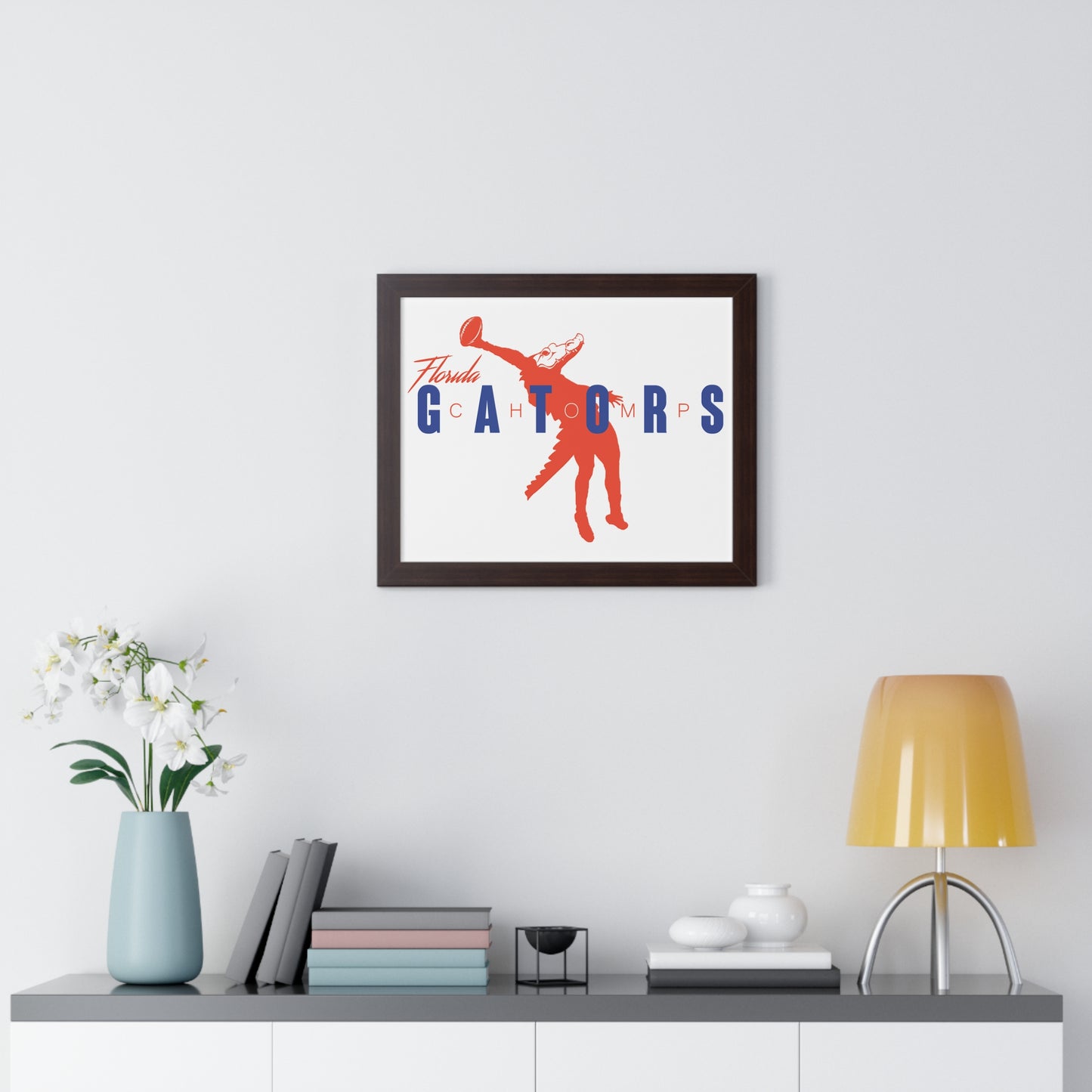 ChompMan Football (V2) Framed Horizontal Poster