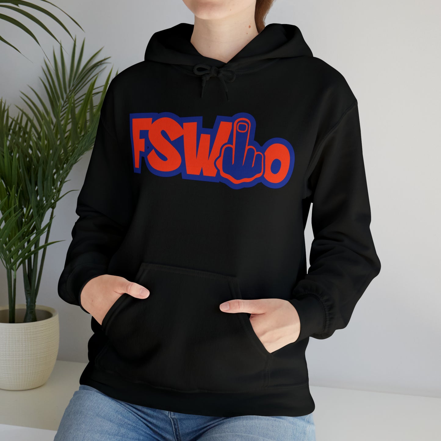 Unisex Heavy Blend™ Hooded Sweatshirt FSWho w/Blue Finger
