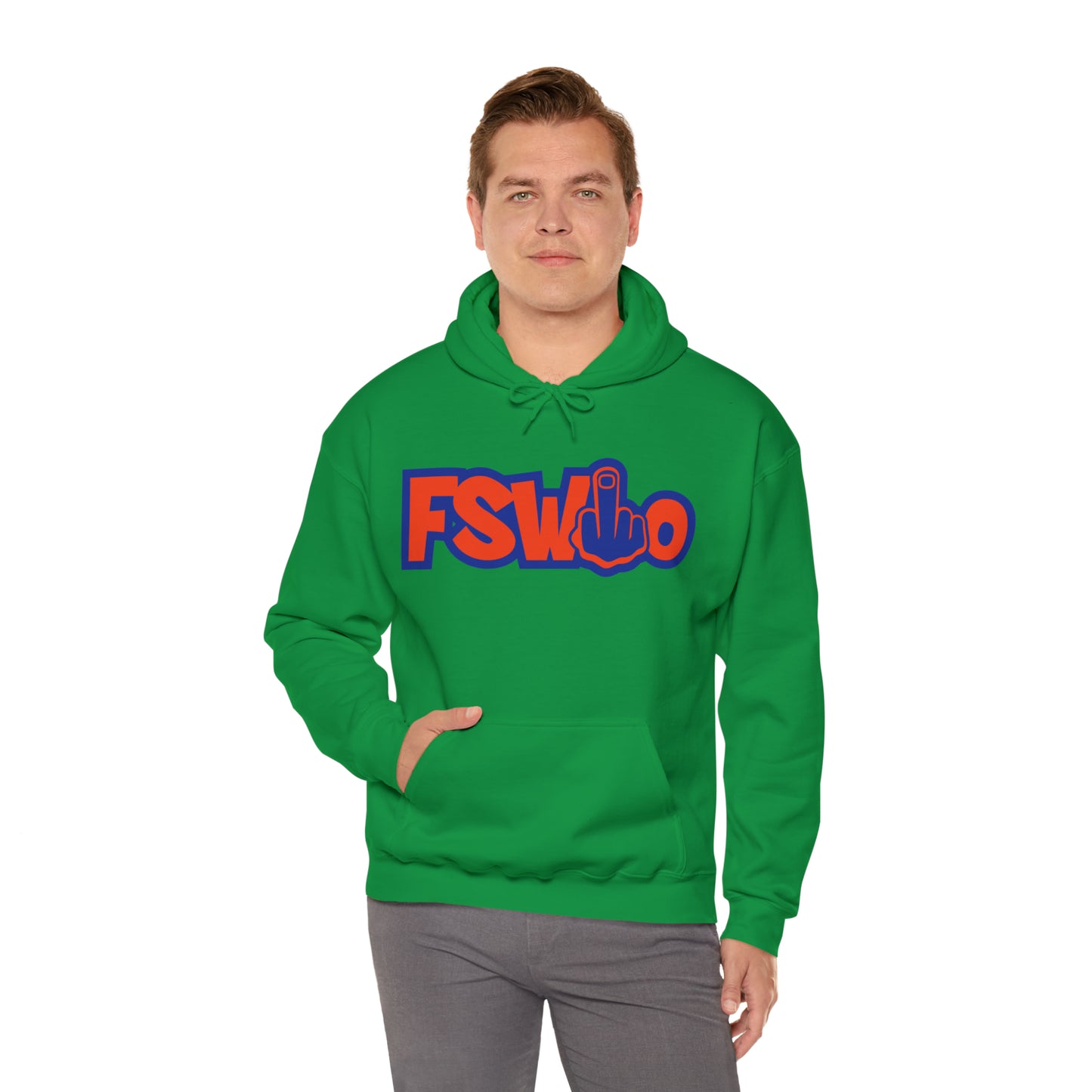 Unisex Heavy Blend™ Hooded Sweatshirt FSWho w/Blue Finger