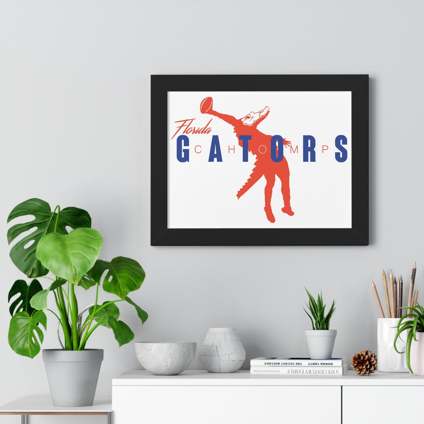 ChompMan Football (V2) Framed Horizontal Poster