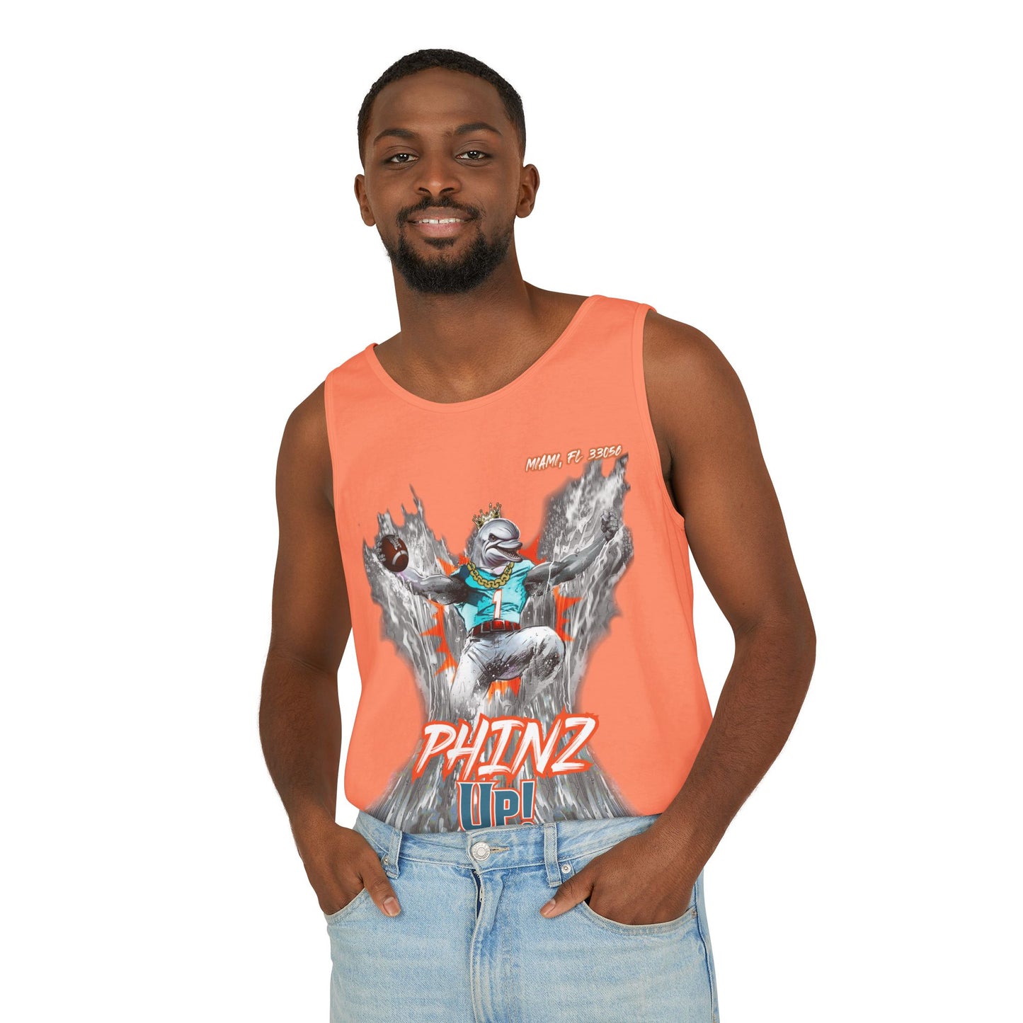 Phinz Up (V3) Unisex Garment-Dyed Tank Top