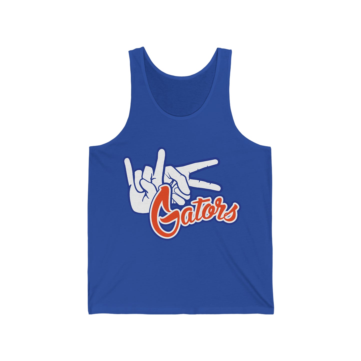 Unisex Jersey Tank UF (Rock On) Gators Hands_V1