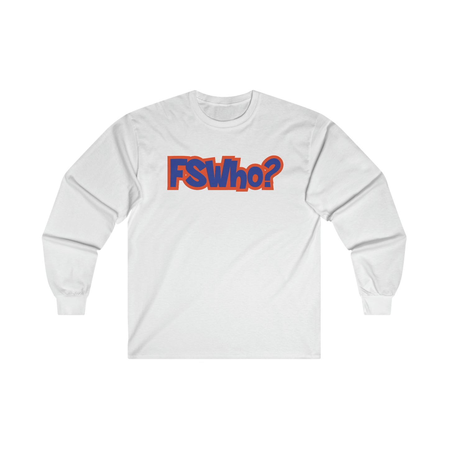 Ultra Cotton Long Sleeve Tee FSWho w/? Blue Lettering
