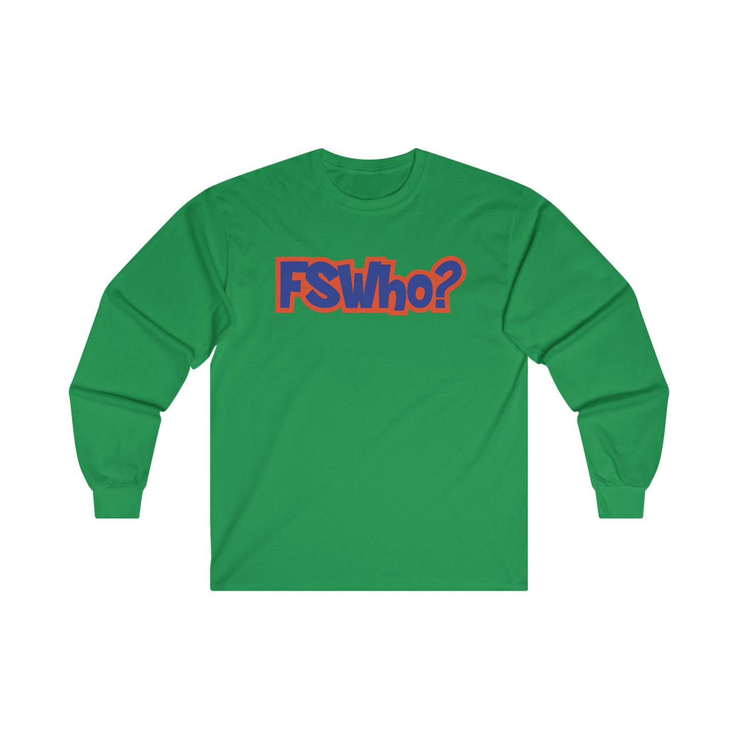 Ultra Cotton Long Sleeve Tee FSWho w/? Blue Lettering