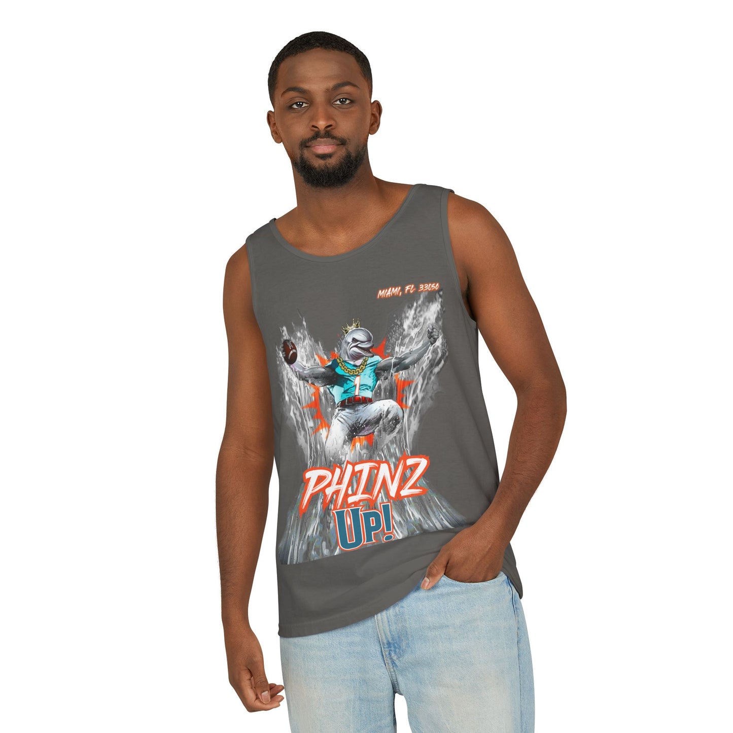 Phinz Up (V3) Unisex Garment-Dyed Tank Top
