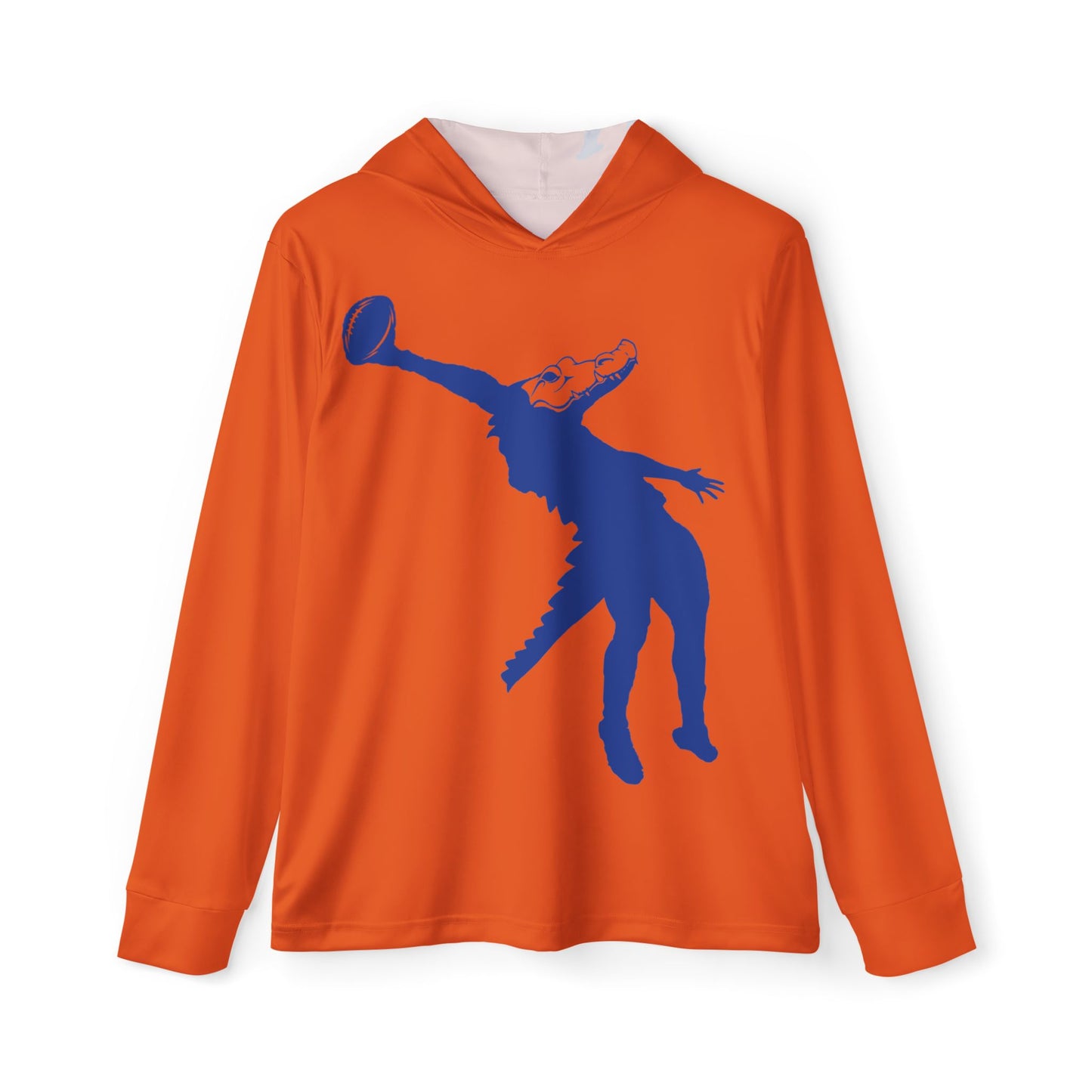 ChompMan Football (V5 / Orange) Men's Sports Warmup Hoodie (AOP)