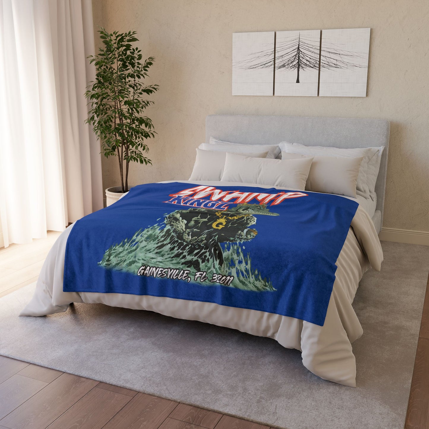 Swamp Kingz (V1) Soft Polyester Blanket