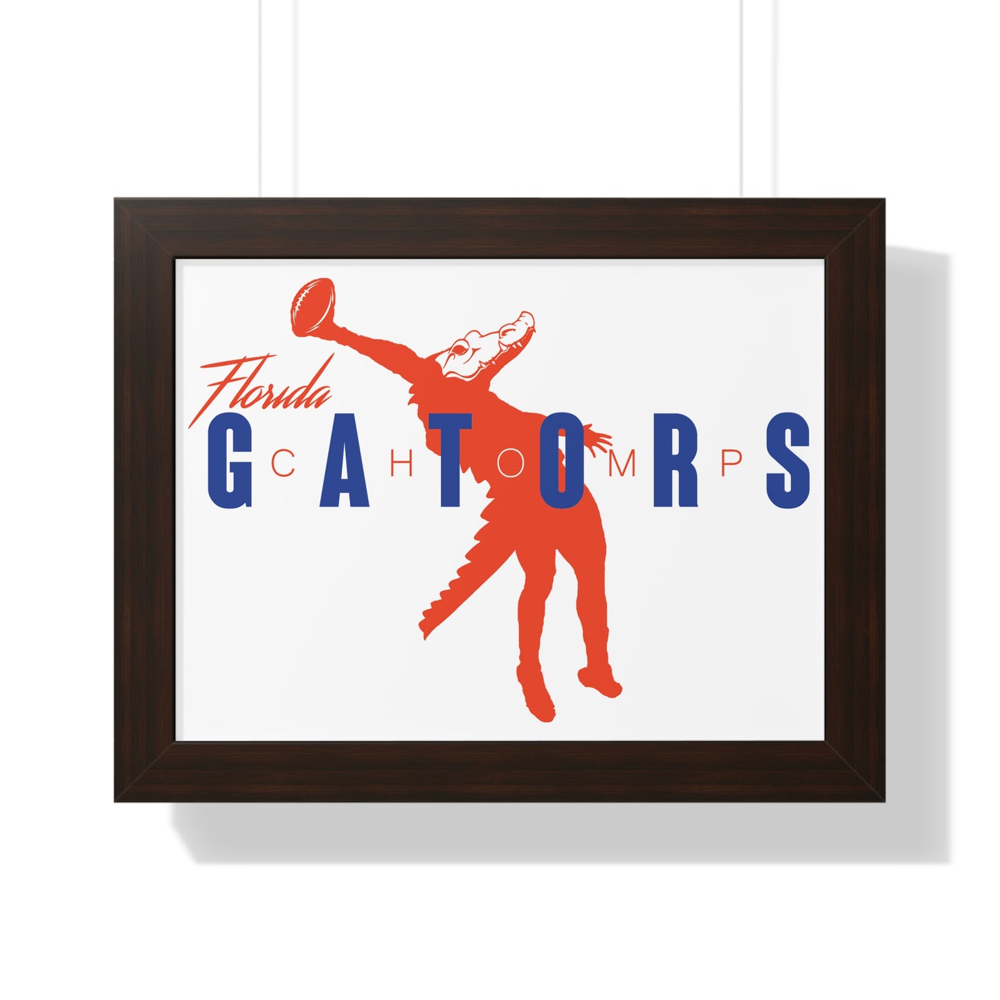 ChompMan Football (V2) Framed Horizontal Poster