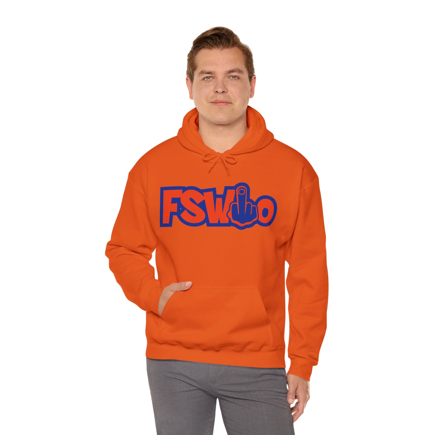 Unisex Heavy Blend™ Hooded Sweatshirt FSWho w/Blue Finger