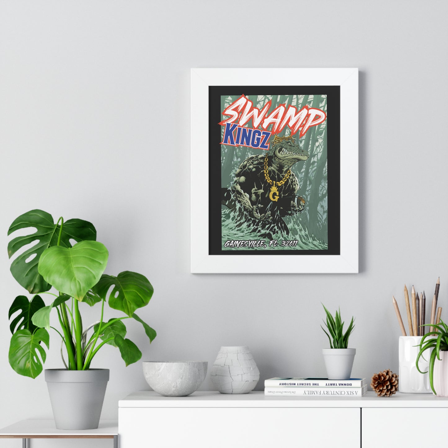 Swamp Kingz (V2) (11x14) Framed Vertical Poster