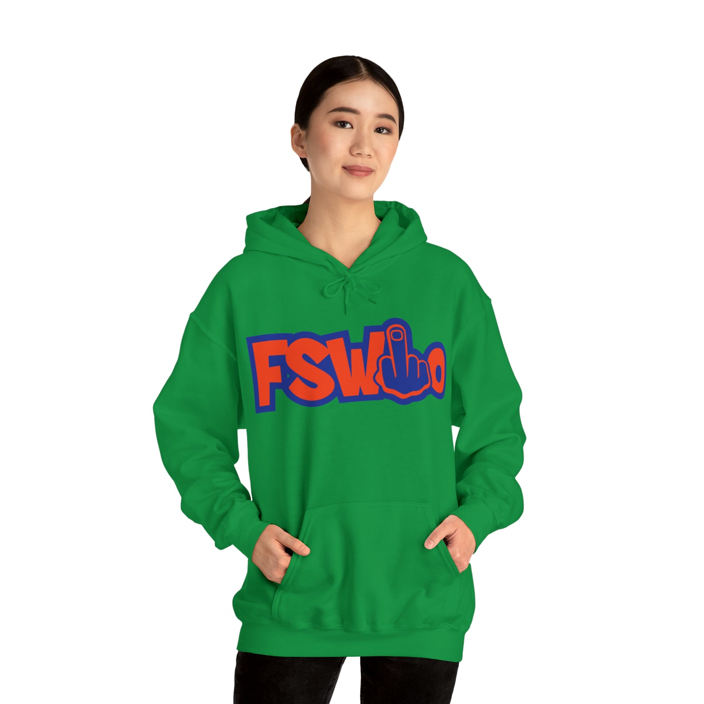 Unisex Heavy Blend™ Hooded Sweatshirt FSWho w/Blue Finger