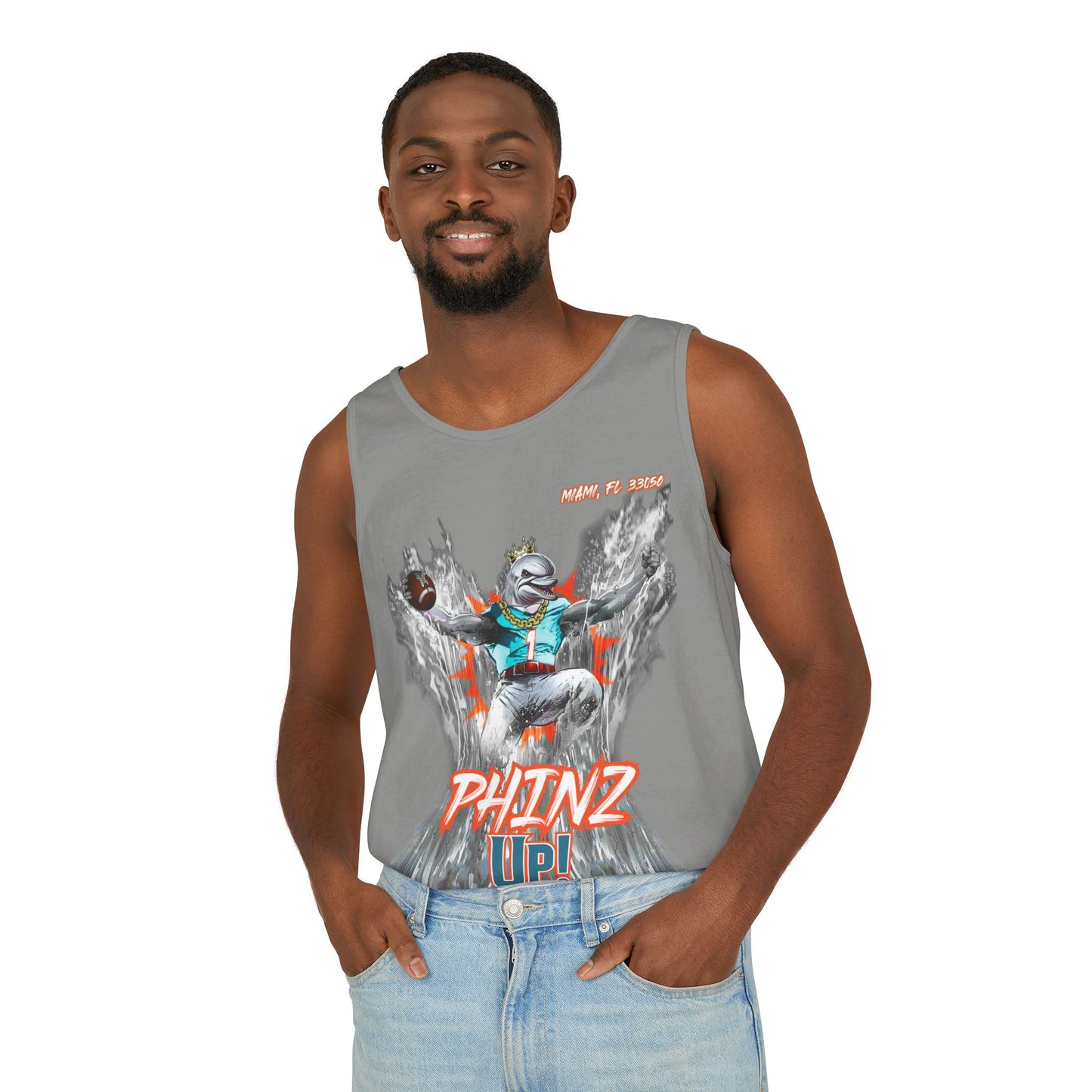 Phinz Up (V3) Unisex Garment-Dyed Tank Top
