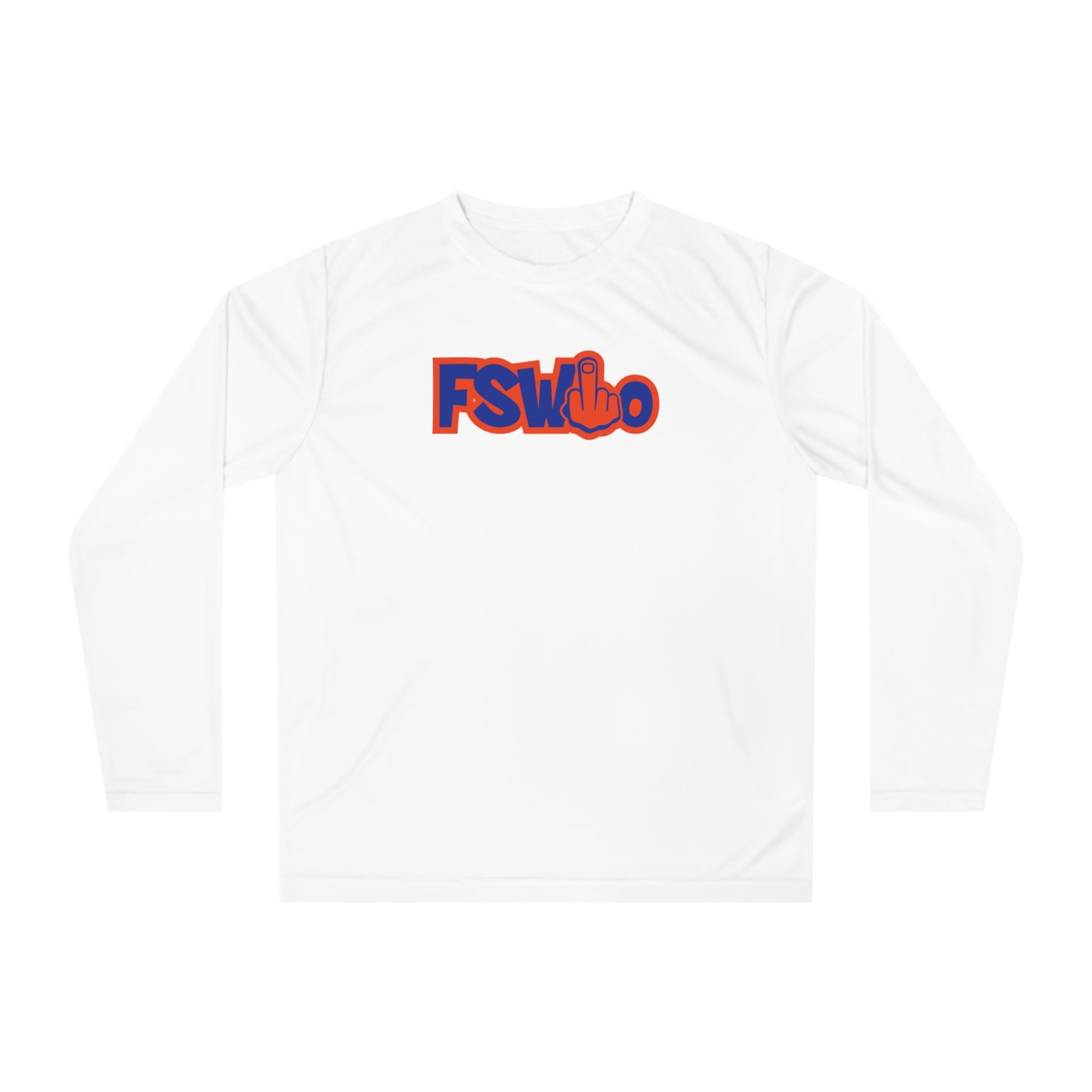 Unisex Performance Long Sleeve Shirt FSWho w/ Orange Finger