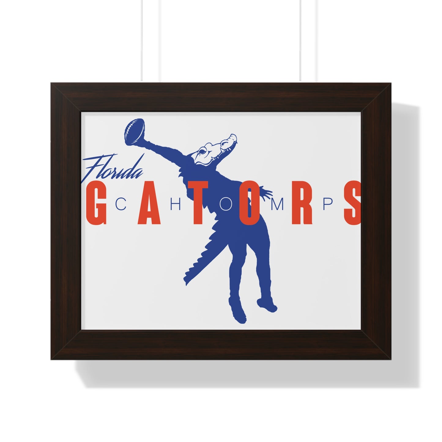 ChompMan Football (V1) Framed Horizontal Poster