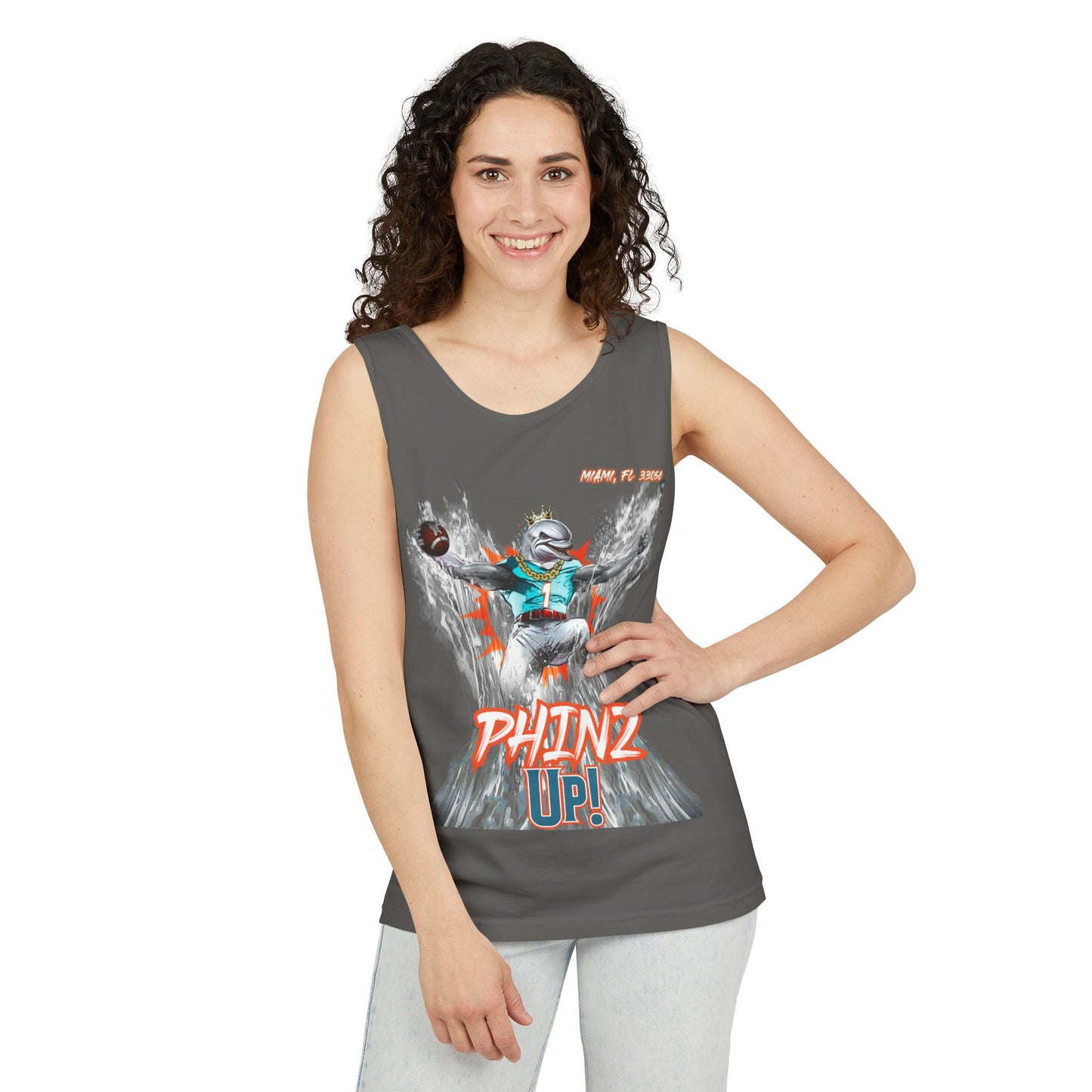 Phinz Up (V3) Unisex Garment-Dyed Tank Top