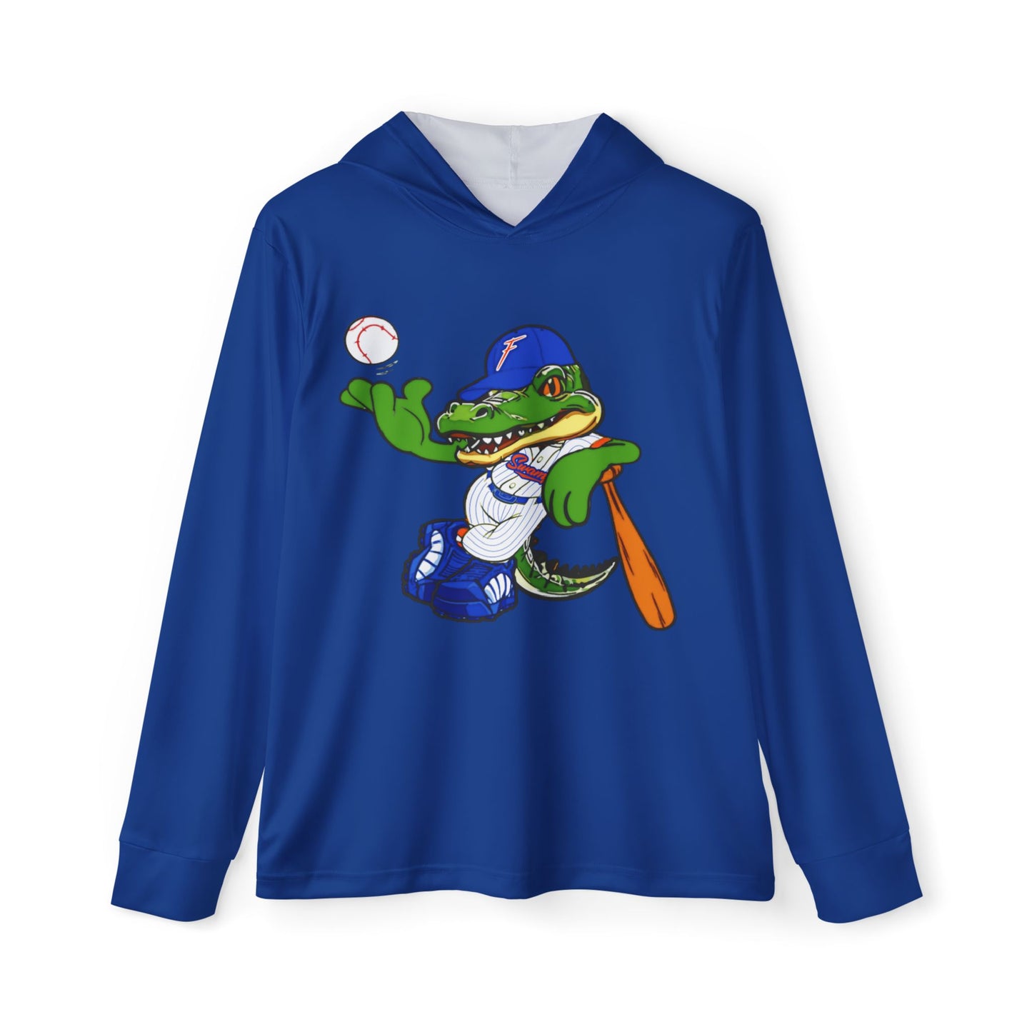 Swamp Baseball (Blue) Men's Sports Warmup Hoodie (AOP)